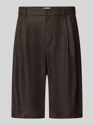 Linnenshorts van puur linnen Shop The Look MANNEQUINE
