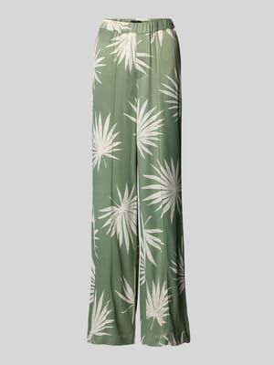 Stoffhose mit weitem Bein und Gesäßtasche Shop The Look MANNEQUINE