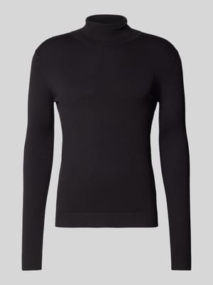 Gebreide pullover met labeldetail Shop The Look MANNEQUINE