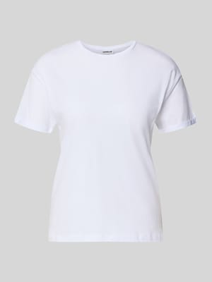 t-shirt z przymocowaną zakładką na rękawach model 'BRANDY' Shop The Look MANNEQUINE