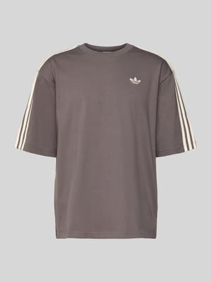 T-Shirt mit Label-Stitching Shop The Look MANNEQUINE