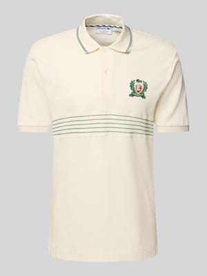 Classic Fit Poloshirt mit Label-Stitching Shop The Look MANNEQUINE