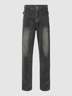 Baggy Jeans mit Label-Detail Modell 'SVERIGE' Shop The Look MANNEQUINE