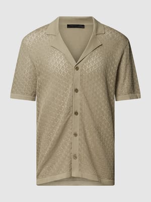 Freizeithemd im Strick-Look Modell 'Ray' Shop The Look MANNEQUINE