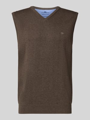 Spencer met logodetail, model 'Slipover Superfine' Shop The Look MANNEQUINE