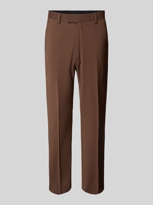 Regular Fit Anzughose mit Bügelfalten Modell 'Tenuta' Shop The Look MANNEQUINE