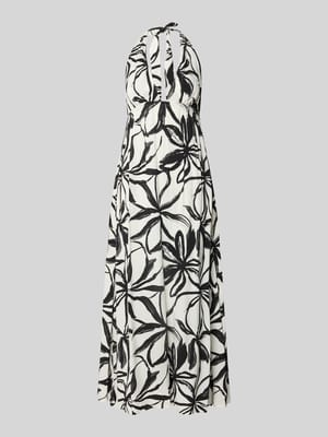 linia a sukienka plażowa z czystej wiskozy model 'ABSTRACT FLORAL DRESS' Shop The Look MANNEQUINE