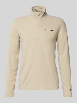 Sweter z polaru z kołnierzem zapinanym Shop The Look MANNEQUINE