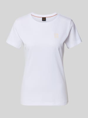 Regular Fit T-Shirt aus reiner Baumwolle Modell 'C_ELOVE_1' Shop The Look MANNEQUINE