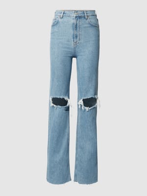 Wide Leg High Waist Jeans mit Stretch-Anteil  Shop The Look MANNEQUINE