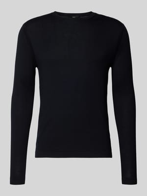 Strickpullover mit gerippten Abschlüssen Modell 'WALLIE' Shop The Look MANNEQUINE