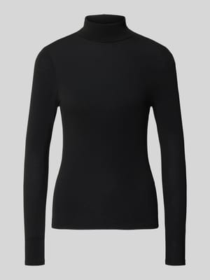 bluzka z długim rękawem o kroju regular fit z dodatkiem wiskozy model 'GLAMOUR' Shop The Look MANNEQUINE