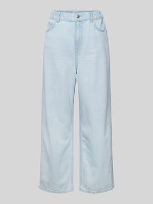 Wide Leg Jeans mit elastischem Bund Shop The Look MANNEQUINE