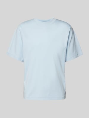 T-Shirt mit geripptem Rundhalsausschnitt Modell 'LOGRA' Shop The Look MANNEQUINE