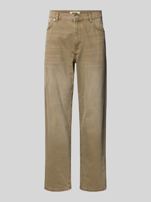 Straight Fit Jeans mit 5-Pocket-Design Modell 'Leroy' Shop The Look MANNEQUINE