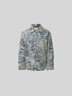 Jeansjacke mit Reißverschluss Shop The Look MANNEQUINE