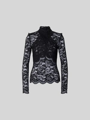 Slim Fit Bluse aus Spitze Shop The Look MANNEQUINE