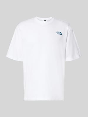 Oversized T-Shirt mit Logo und Rundhalsausschnitt Shop The Look MANNEQUINE