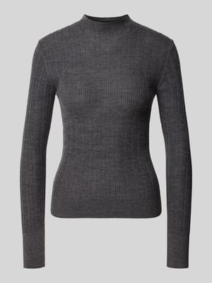 Slim fit col-pullover van pure wol Shop The Look MANNEQUINE