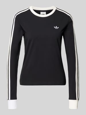 Bluzka z długim rękawem o kroju regular fit z mieszanki bawełny Shop The Look MANNEQUINE
