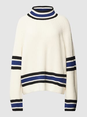 Oversized gebreide pullover met turtleneck Shop The Look MANNEQUINE