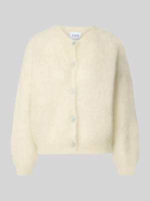 Loose Fit Strickjacke aus Mohair-Mix Modell 'AMANDA' Shop The Look MANNEQUINE