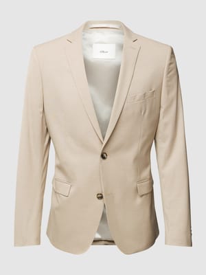 Slim fit 2-knoopscolbert met viscosegehalte Shop The Look MANNEQUINE