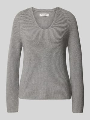 Strickpullover mit U-Ausschnitt Shop The Look MANNEQUINE