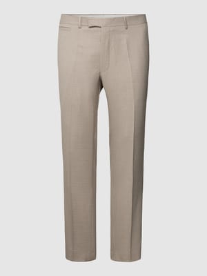 Slim fit pantalon met persplooien Shop The Look MANNEQUINE