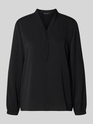 Bluzka z dekoltem w serek i detalem z logo Shop The Look MANNEQUINE