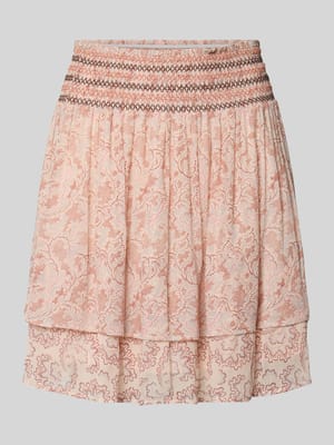 Uitlopende mini-rok met all-over motief model 'C_VESIANA' Shop The Look MANNEQUINE