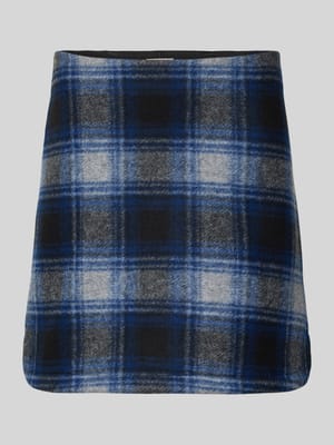 Minirok in all-over look, model 'WOOLY CHECK' Shop The Look MANNEQUINE