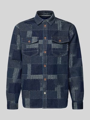 relaxed fit overhemdjack in denimlook Shop The Look MANNEQUINE