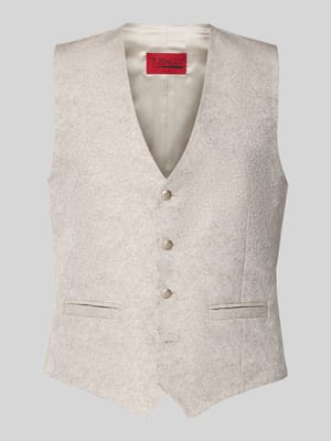 Weste mit V-Ausschnitt und Paspeltaschen Shop The Look MANNEQUINE