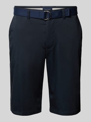 Bermudas aus Light Baumwolle mit Gürtel Shop The Look MANNEQUINE