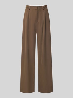 wide fit broek met viscose, model 'Stacy' Shop The Look MANNEQUINE