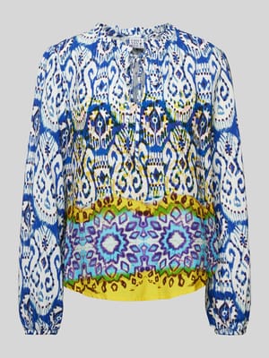 Blouse van viscose in batiklook Shop The Look MANNEQUINE