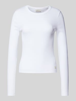 Longsleeve mit Rippenstruktur Shop The Look MANNEQUINE