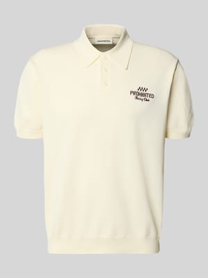 Regular Fit Poloshirt mit Label-Stitching Modell 'Speedtrap' Shop The Look MANNEQUINE