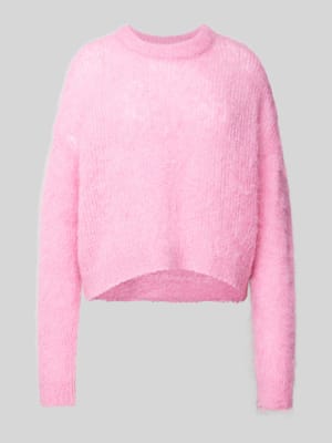 Gebreide pullover met ribboorden, model 'BYMI' Shop The Look MANNEQUINE