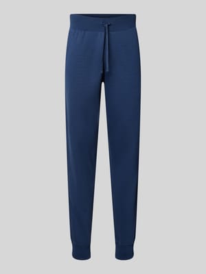 Slim fit sweatpants met elastische pijpboorden Shop The Look MANNEQUINE