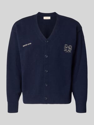 Cardigan mit Logo-Stitchings und Knopfleiste Shop The Look MANNEQUINE
