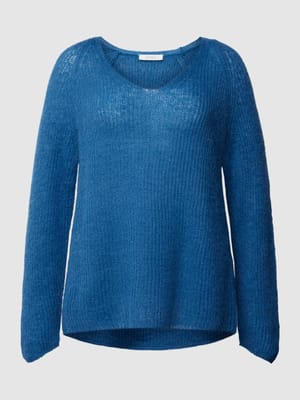 Gebreide pullover met boothals, model 'WASER' Shop The Look MANNEQUINE