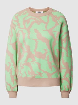 Strickpullover mit Allover-Muster Modell 'Jacquard' Shop The Look MANNEQUINE