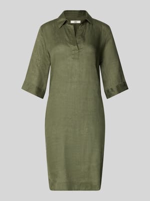 Knielanges Leinenkleid Modell 'DERRY' Shop The Look MANNEQUINE