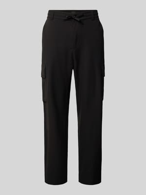 relaxed fit cargobroek met riemlussen model 'SRACKY' Shop The Look MANNEQUINE
