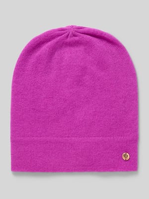 Kaschmirmütze mit Label-Applikation Shop The Look MANNEQUINE