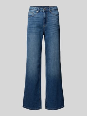 Flared Cut Jeans in unifarbenem Design Modell 'TESSA' Shop The Look MANNEQUINE