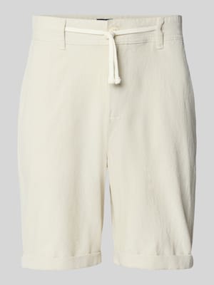 Regular Fit Leinenshorts mit Tunnelzug Shop The Look MANNEQUINE