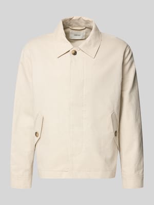 Regular Fit Hemdjacke aus Leinen-Baumwoll-Mix Modell 'LEWIS' Shop The Look MANNEQUINE